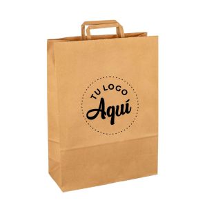 mEP BOLSA BOUTIQUE PAPEL KRAFT PERSONALIZADA 30*12*41CM X UNIDAD