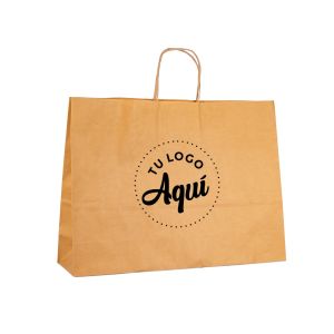 mEP BOLSA BOUTIQUE PAPEL KRAFT PERSONALIZADA 44*15*45CM X UNIDAD