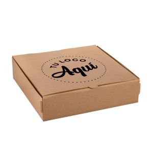 mEP CAJA PIZZA CARTON MICRO MARRON/MARRON PERSONALIZADO DOBLE (31.5*32*8CM) X UNIDAD