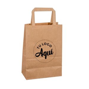 mEP BOLSA BOUTIQUE PAPEL KRAFT PERSONALIZADA 16.5*09.5*21CM X UNIDAD