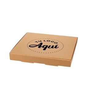mEP CAJA PIZZA CARTON MICRO MARRON/MARRON PERSONALIZADO EXTRA GRANDE (38*38*4.5CM) X UNIDAD