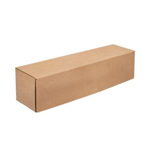 mEP CAJA TIPO ESTUCHE CARTON MICRO BLANCO/MARRON PERSONALIZADO (42*10*10CM) X UNIDAD