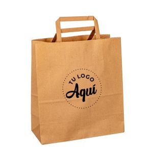 mEP BOLSA BOUTIQUE PAPEL KRAFT PERSONALIZADA 22*10*24CM X UNIDAD