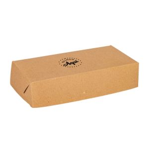mEP CAJA TIPO SUSHI CARTON KRAFT PERSONALIZADO (22.5*12.5*5CM) X UNIDAD