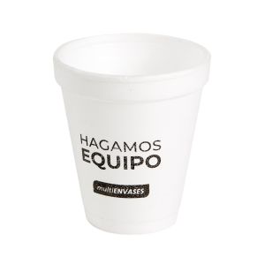 mEP VASO TERMICO TELGOPOR BLANCO PERSONALIZADO 180CC X UNIDAD