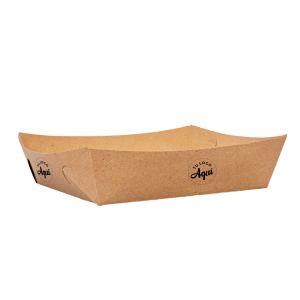 mEP CUBETA ÑOQUERA CARTON KRAFT PERSONALIZADO BIOHZ Nº4 (17*20*6CM) X UNIDAD