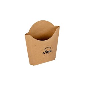 mEP CAJA PAPAS FRITAS TIPO SOBRE KRAFT PERSONALIZADO GRANDE BIOHZ (15.5*9.5*5.5CM) X UNIDAD
