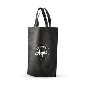 mEP BOLSA FRISELINA PERSONALIZADA ASA LARGA NEGRA 30*40CM X UNIDAD