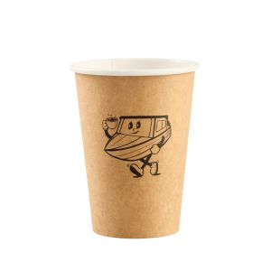 mEP VASO POLIPAPEL SIMPLE PARED KRAFT PERSONALIZADO 8OZ (240CC) X UNIDAD