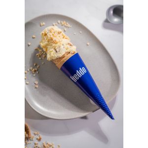mEP CONO PORTA CUCURUCHO PAPEL ILUST. BLANCO PERSONALIZADO (PEGADO) X UNIDAD