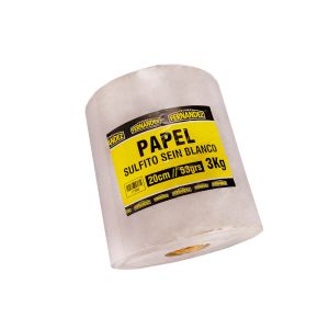 PAPEL SULFITO BLANCO SEIN FERNANDEZ .20CM (53GRS - 300MTS) BOBINA *3KG
