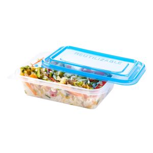BANDEJA MICRO COTNYL.REUTILIZABLE Nº103 CON TAPA (13*18*5CM) *25UNID