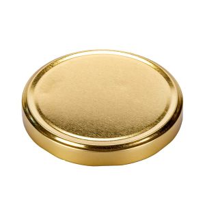 TAPA FRASCO VIDRIO.110MM AXIAL DORADA (METAL) PACK *4UNID