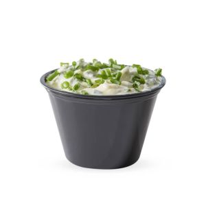 POTE SOUFFLE PLASTICO NEGRO.2.5OZ PAQ.*100UNID