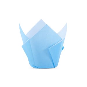 TULIPAS PARA MUFFIN Y CUPCAKE.Nº16 CELESTE LISA PAQ *200UNID