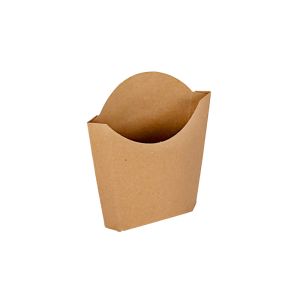 CAJA DELIVERY BIOHZ PAPAS FRITAS SOBRE MARRON.GRANDE (15.5*9.5*5.5CM) *450UNID