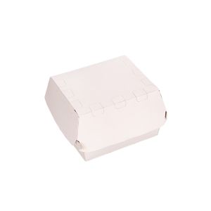 CAJA DELIVERY BIOHZ HAMBURGUESA BLANCA.MEGA DOBLE (12.7*11.4*8.7CM) *130UNID.