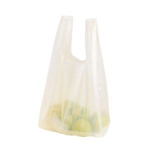 BOLSAS CAMISETA STANDARD BLANCA 30*40CM A/D POLYFILM (AMARILLA) *80UNID