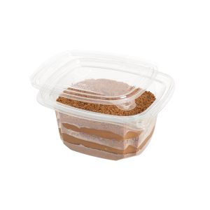 POTE DARNEL CUADRADO PET.(16OZ) CON BOTON SEGURIDAD (473ML) CON TAPA *100UNID