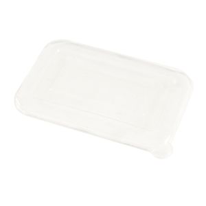 TAPA BANDEJA BAGAZO DE CAÑA BIO RECT. 103L (24OZ) (PET CRISTAL) *50UNID.