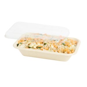 BANDEJA BAGAZO DE CAÑA BIO RECT. 102 (16OZ) BEIGE (12*4.5*18CM) *50UNID.