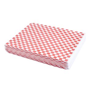 INDIVIDUALES PAPEL MULTI 'CUADRO ROJO' BLANCO (70GRS - 30X40CM) PAQ*500UNID .