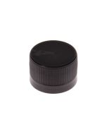 TAPA BOTELLA PLASTICO 28MM NEGRA CON PRECINTO *UNID