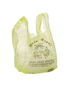 BOLSAS CAMISETA OXO DEGRADABLE VERDE REFORZADA 45*55CM (7000) MAPSA *100UNID