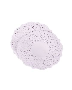 BLONDAS PAPEL BLANCA REDONDA 10CM *100UNID