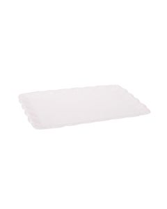 BANDEJA BLONDA PLASTICA RECTANGULAR 1000GRS (23*30CM) *UNID
