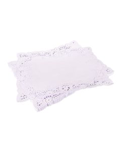 BLONDAS PAPEL BLANCA RECTANGULAR 45*55CM *100UNID