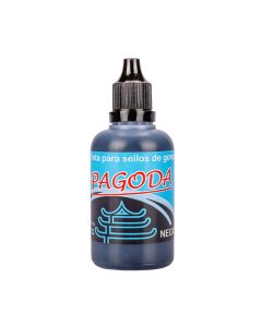 TINTA SELLOS 60CC NEGRO PAGODA *UNID