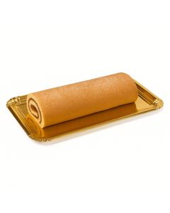 PLATO DORADO CARTON RECTANGULAR CUBETA/PIONONO (20*35CM) (OFERA DISC) *UNID