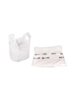 BOLSAS CAMISETA STANDARD BLANCA 60*80CM A/D MAPSA (11600) *100UNID