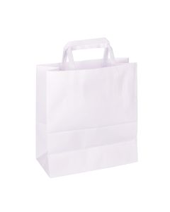 BOLSA BOUTIQUE PAPEL BLANCA 22*10*24CM *UNID