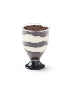 BOYANO COPA RIGIDA 70CC CRISTAL Y PIE NEGRO (5CM DIAM*7.3CM ALTO) *UNID