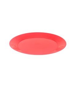 PLATO RIGIDO REDONDO BOYANO 17CM ROJO *UNID