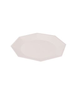 PLATO RIGIDO OCTOGONAL KOVAL 22CM BLANCO *10UNID