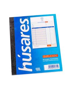 TALONARIO HUSARES PEDIDO 15*18CM DUPLICADO (1812) *50 JUEGOS