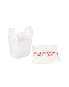 BOLSAS CAMISETA STANDARD BLANCA 45*60CM A/D MAPSA (8400) *100UNID.