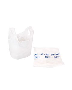 BOLSAS CAMISETA STANDARD BLANCA 50*60CM A/D MAPSA (6200) *100UNID.