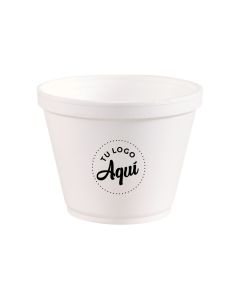 mEP CONTENEDOR TERMICO BLANCO PERSONALIZADO 360CC CASELLA (10.5*8CM) X UNIDAD