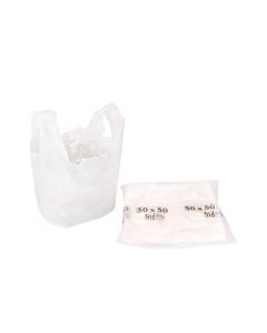 BOLSAS CAMISETA STANDARD BLANCA 50*50CM A/D MAPSA (5200) *100UNID.