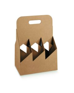 CAJA CARTON MICRO CERVEZA PARA 6 BOTELLAS *50 UNID