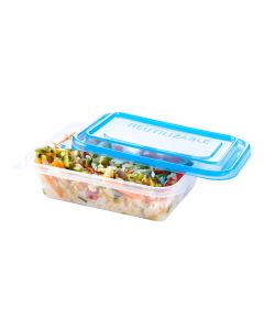 BANDEJA MICRO COTNYL.REUTILIZABLE Nº103 CON TAPA (13*18*5CM) *25UNID