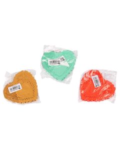 BLONDAS PAPEL.COLOR PLENO CORAZON 10CM *100UNID