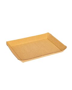 BANDEJA CARTON RECTANGULAR MICROCORRUGADA Nº2 (14*17*1.5CM) *100UNID