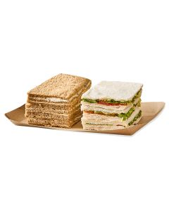 BANDEJA CARTON RECTANGULAR KRAFT Nº6 (22*29*2.2CM) BIOHZ *600UNID