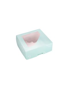 CAJA CARTULINA CHO MULTIUSO IMPRESA VERDE PASTEL CON VISOR (26*26*10CM) *25UNID