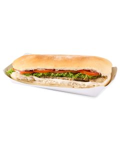 CUBETA SANDWICHERA CARTULINA BLANCA (22*10*4CM) mE *100UNID